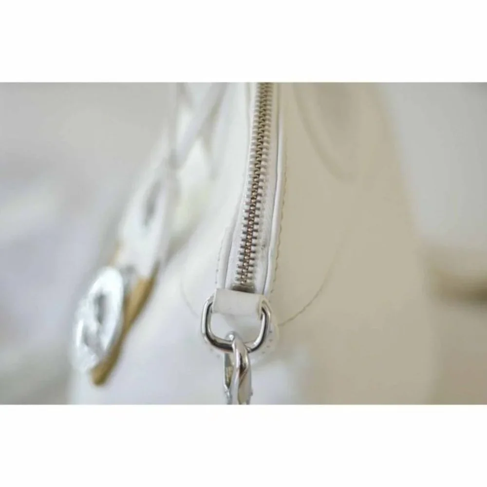 Longchamp Women's White Top Handle Lightweight Crossbody Tote Shoulder Bag - Picture 6 of 11